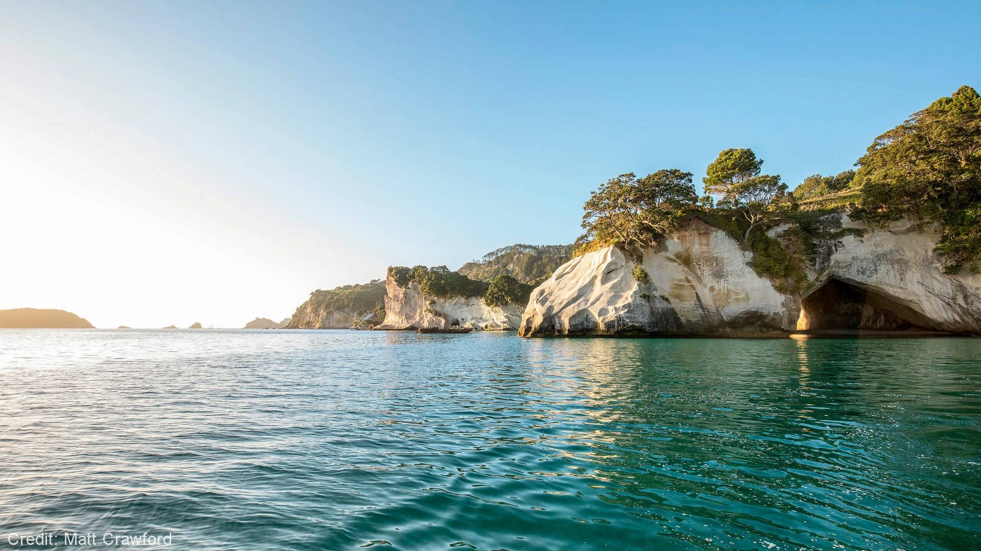 Cathedral Cove at full tide